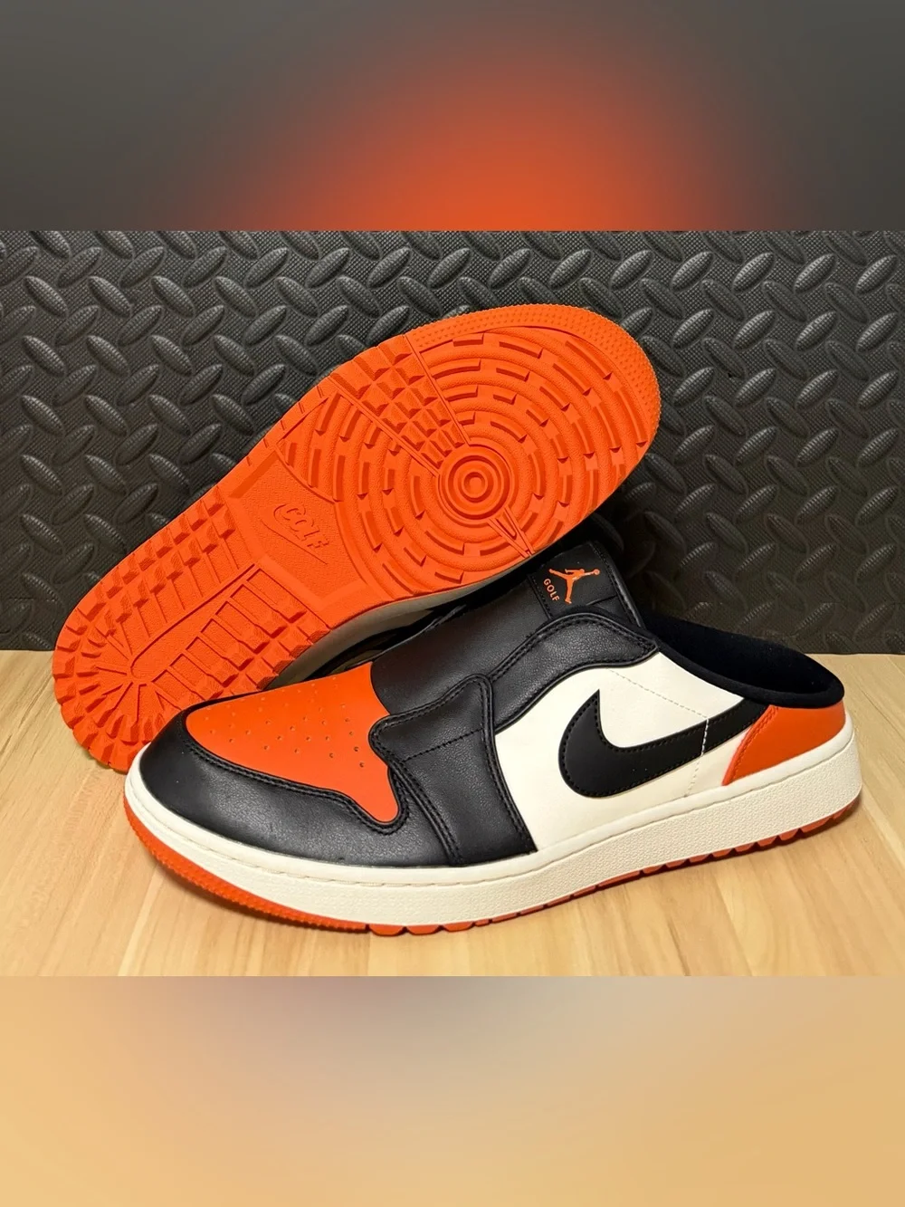 Nike Air Jordan 1 Mule Shattered Backboard Golf Shoes FJ1214-800 Mens Size 13